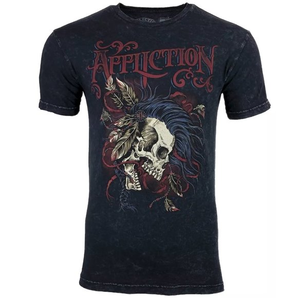 Affliction Other - AFFLICTION Men's T-shirt BATTLE CRY Black Lava was